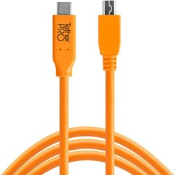 Tether Tools Kabel TetherPro USB-C / 2.0 Mini-B 5-Pin 4.6 Meter  orange