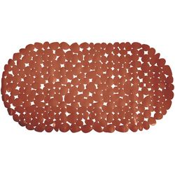 MSV Tappeto da bagno ciottoli Pvc 39x99 cm Terracotta