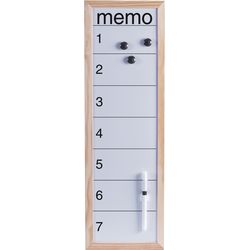 Zeller Present Magnet-Memobord Memo natur 20x60cm