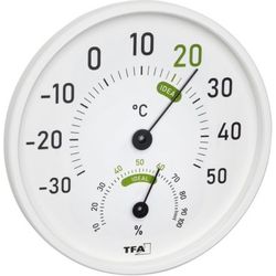 TFA Thermo-hygromètre in-outdoor blanc ø131mm 45.2045.02