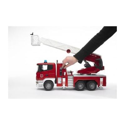 Bruder BR Scania R-Serie Jouet de pompier avec échelle