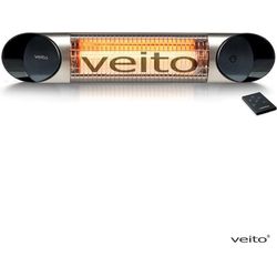 Veito Infrared radiant heater Blade Mini, silver, 1200W, wall unit, 4 heat settings
