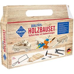 Sombo Wooden construction set for vehicles including steel tools
