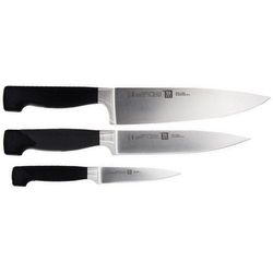 Zwilling Set di coltelli quattro stelle, 3 pezzi per guarnire, carne e coltelli da chef