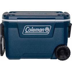 Coleman Xtreme Wheeled 62 Qt 58 Liter Wheeled Cooler Blue 2000037213