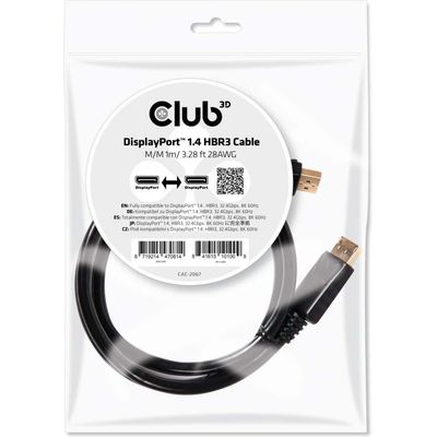 Club 3d Cable HBR3 DisplayPort 1.4 - DisplayPort, 1 m Bild 3