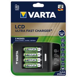 Varta Battery charger, LCD Ultra 4xAA incl. 4xAA 2400mAh