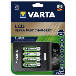 Varta Caricabatteria, LCD Ultra 4xAA incl.4xAA 2400mAh