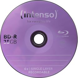 Intenso Blue-ray 25 GB, 6x, Registrazione. 5001115 Scatola per Torte 50 Dischi