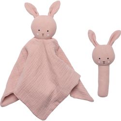 Jabadabado Gift set rattle bunny S1025 pink 2-piece