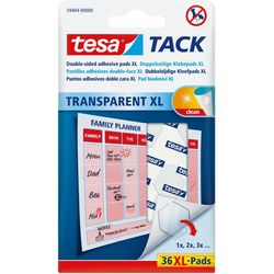 TESA Adhesive pads Tack XL trsp 36pcs