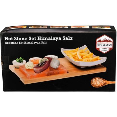 Nouvel Assiette en pierre chaude, sel de l'Himalaya - acheter