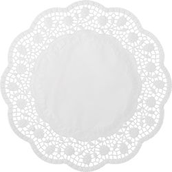 Demmler Pointes de gâteau rondes 4021100625 40cm, 6 pièces blanches