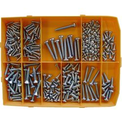 Ferronorm Sheet metal screws assortment, 247 pieces