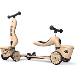 Scoot and Ride Scooter Leopard Beige