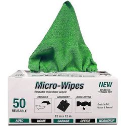 Haushaltsware Panno in microfibra Box, 50 pezzi, Verde