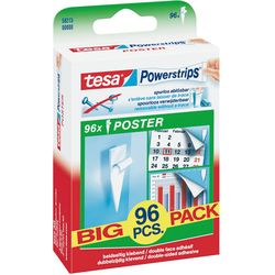 TESA Poster strips big pack, 96 strips, 58213