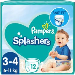Pampers Diapers Splashers carrier pack size 3-4