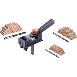kwb Doweling jigs with wooden dowels and spiral drill bits