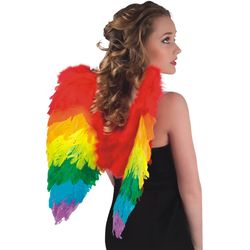 Fasnacht Angel wings rainbow 50x50cm