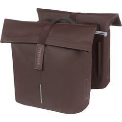 Basil Borsa doppia per bici MIK, 28-32L, marrone tostato