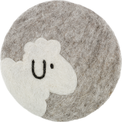 Cilio Coaster Lana sheep Sheep's wool ø 21 cm