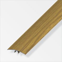 Alfer Parquet transition profile aluminum 1 m oak, shrunk a=46 mm