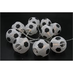 Dameco Catena luminosa Calcio, 180 cm, Nero/Bianco
