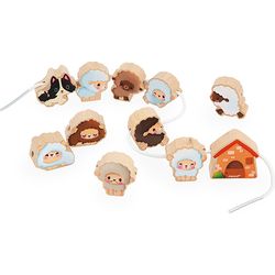 Janod Farm thread beads sheep FSC