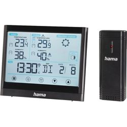 HAMA 186421 WETTERSTATION FULL TOUCH Schwarz