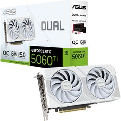 ASUS Graphics Card Dual RTX 5060 Ti OC 16 GB White