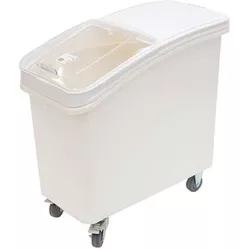 Linum Contenitore su ruote 102lt con coperchio scorrevole trasparente