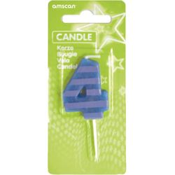 Amscan Mini number candle 4 about 4.5cm