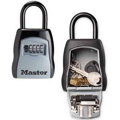 Masterlock Schlüsselsafe mit Bügel grau-schwarz, HxBxT 102x90x40 Bild 6