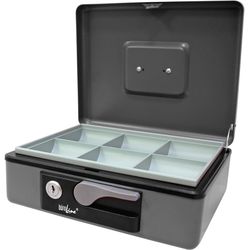 Büroline Cash box 23x18.5x8cm 168429 gray 6-piece
