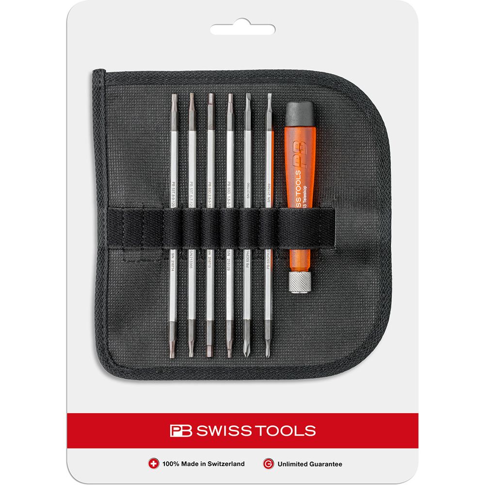 PB Swiss Tools Set di cacciaviti con impugnatura e lame intercambiabili PB 513.CN Bild 1