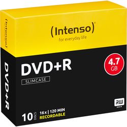 Intenso DVD+R Slim 4.7GB 4111652 16x 10 Pz