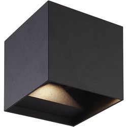 Z-Licht Wall lamp cube LED 10W anthracite IP65