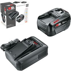 Bosch Set di avviamento a batteria 18 V, 4 Ah + AL 18 V-44 - UE