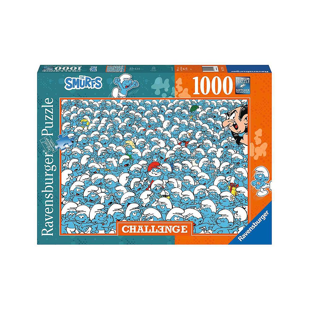 Ravensburger 17291 puzzle 1000 pièces Challenge des schtroumpfs