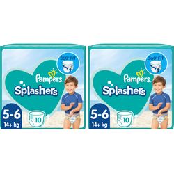 Pampers Diapers Splashers Carry Pack Size 5-6, 2x 10 pieces