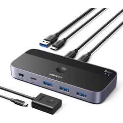 Ugreen Switch Box di condivisione 25098 BB 2 In 4 Out, USB C