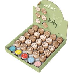 Colop Woodies Display Baby 151335 25 stamps, 5 cushions