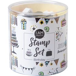 I Am Creative Stamp set 4093.03 Happy Birthday 35 pieces