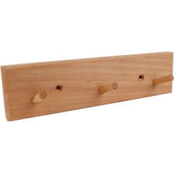 Redecker Hook rail with 3 hooks beech 28 cm