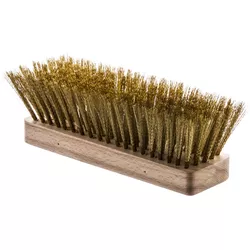 Piazza Spazzola di ricambio in ottone per forno a legna Spazzola 20x6cm H7cm