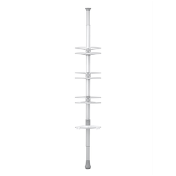 Oxo Good Grips corner shower shelf with pull-out aluminum rod