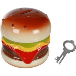 Sombo Ceramic money box burger with lock