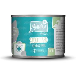Mjamjam VetCat Wet food Sterilized beef &amp; duck, 200 g