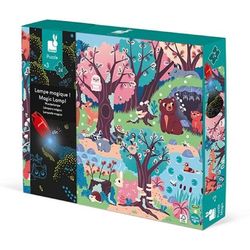 Janod Magic forest puzzle 24 pieces with black light effect